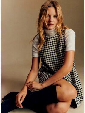 GINGHAM A-LINE NICIA DRESS | SEZANR